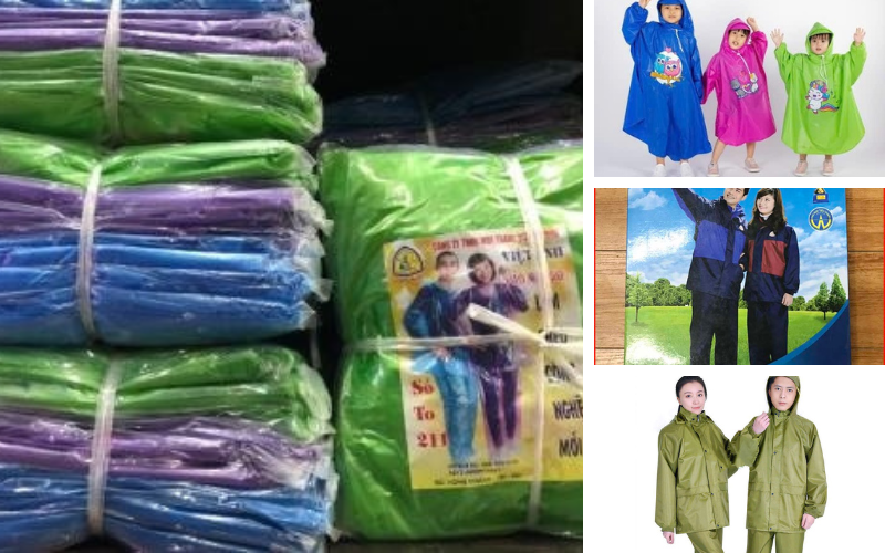 Áo mưa Đà Nẵng giá rẻ - sự lựa chọn cho mùa mưa 1 Các dạng áo mưa do Nam Á phân phối