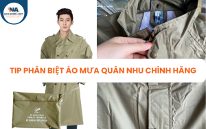 phân biệt áo mưa quân nhu chính hãng - công ty 26