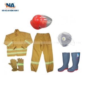 Bộ quần áo PCCC 5 món vàng cát theo thông tư 48
