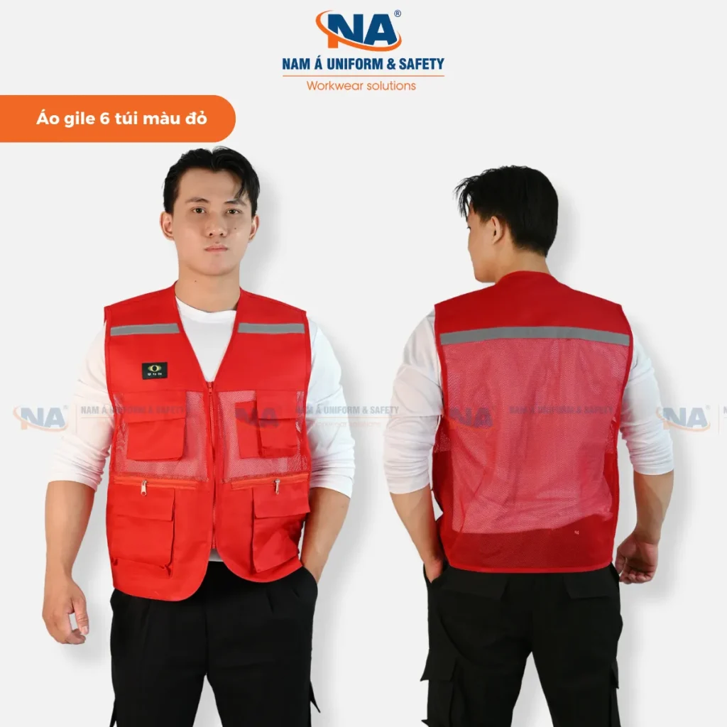 Áo ghi lê kỹ sư 6 túi hộp Đ08