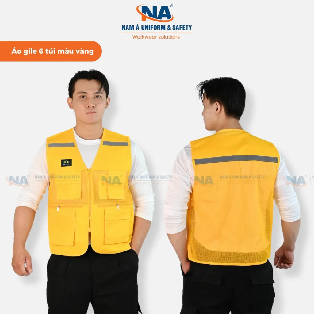 Áo ghi lê kỹ sư 6 túi hộp V06