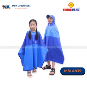 Áo mưa choàng trẻ em từ 10 -12 tuổi Siêu Bền A839
