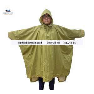 Áo mưa dơi Quân nhu màu cỏ úa