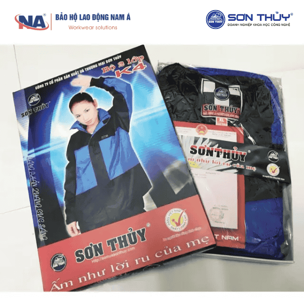 Bộ áo mưa 2 lớp K4 thương hiệu áo mưa Sơn Thủy