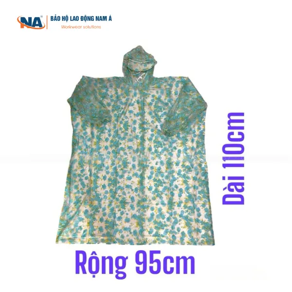 Kiểu dáng áo mưa bít in hoa đủ loại 