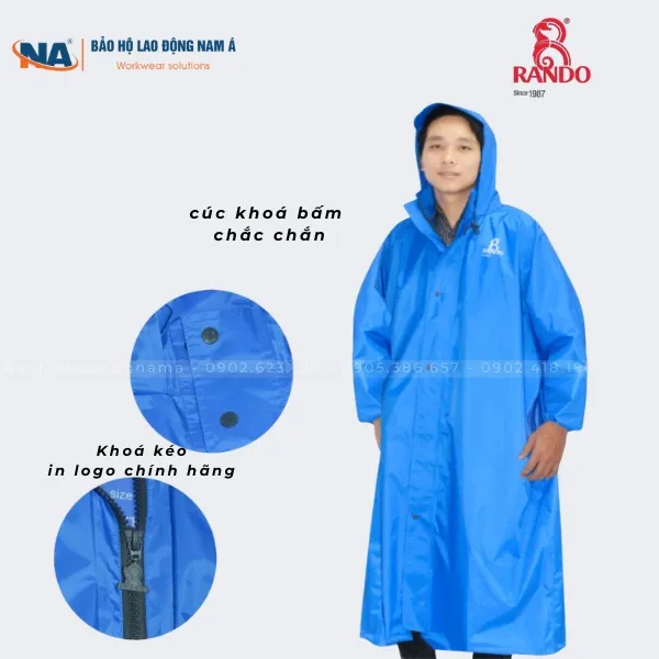 Áo mưa Bisur dây kéo 8 Áo mưa Bisur dây kéo