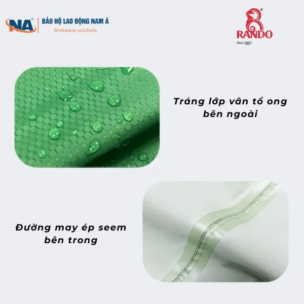 Áo mưa bộ Jolibee vân tổ ong 11 ao mua bo jolibee van to ong 3