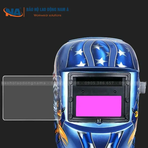 Mặt nạ hàn điện tử màu hoa văn