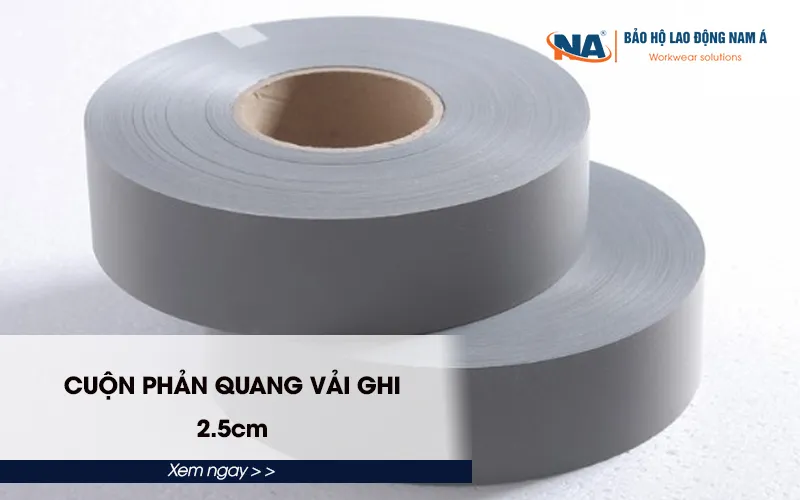 Cuộn phản quang vải ghi – 2.5cm