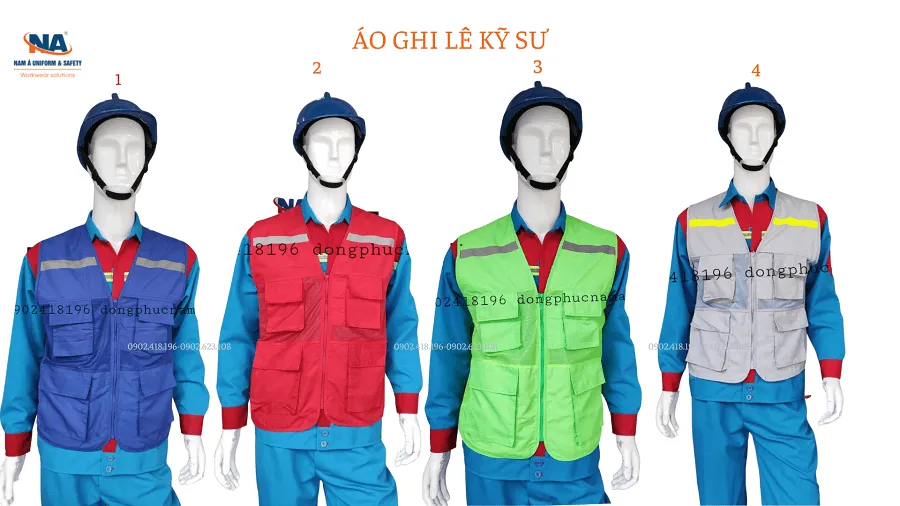 Tổng hợp các mã áo ghi lê kỹ thuật được ưa chuộng nhất 