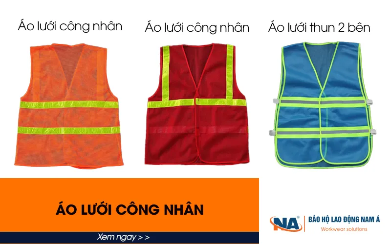 Áo lưới công nhân các loại giá rẻ tại Đà Nẵng 