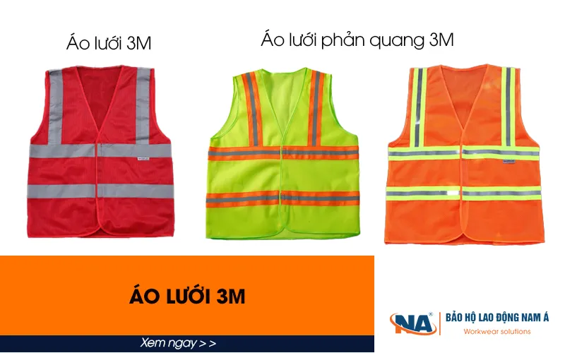 Áo lưới phản quang 3M có mật độ lưới dày hơn 