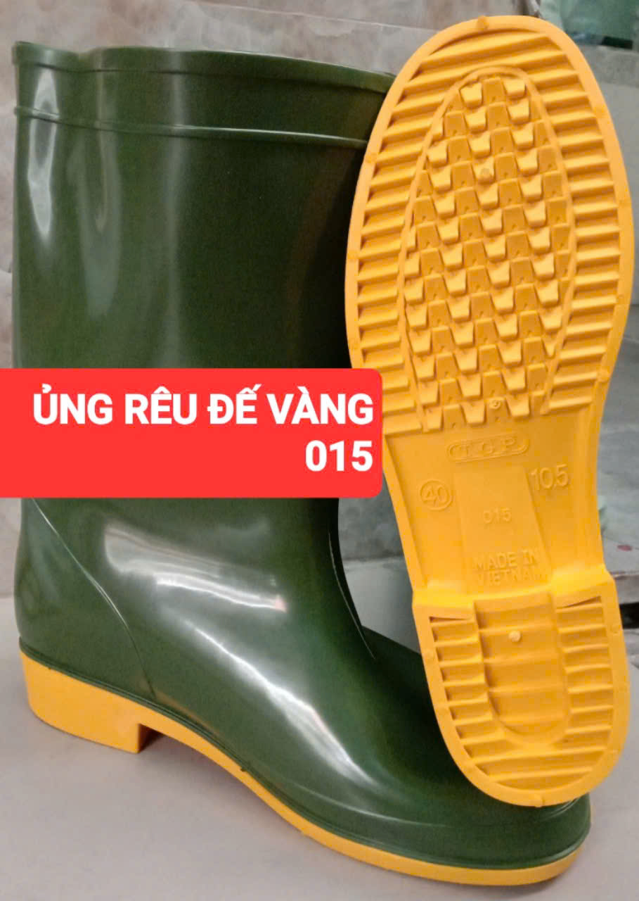 Ủng TGP 2 đế rêu-vàng mã 015